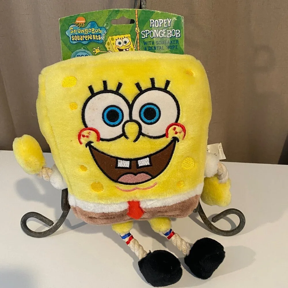 RARE SpongeBob Ropey Dog‎ Toy by Nickelodeon – New with Tag